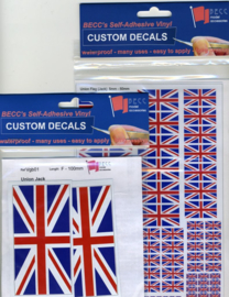 Set Vinyl stickers "GB flags" (VGB01)