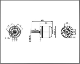 Brushless motor 3500KV (42441)