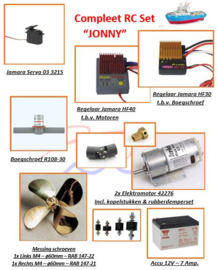 Compleet  RC / Aandrijfset "JONNY"