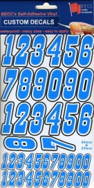 Numbers Pack MNP 1 *blue*  height 25 & 50MM