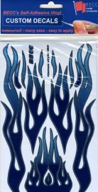 Vinyl sheet  *Flames blue / blue*  1:10 - 12