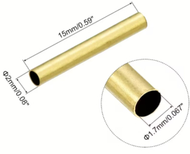 Touw/Draad KLEM "Messing" 2,0x15mm(MSN)