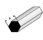 Zeskant  2,0mm  406-51 ( 1 Meter)