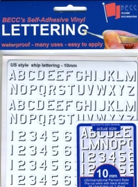 Number  / Letter sheet*Pen US*  height 10 MM