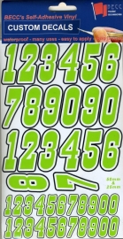 Numbers Pack MNP 1 *green*  height  25 & 50MM