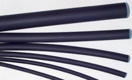 Heat shrink tubing 1,6 mm, black.  E61011