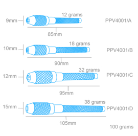 HANDBOOR -  1,3 tot 3,1mm (MCR-PPV4001/C)