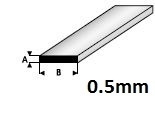 Strip  0,5 x 4,0mm  408-57 (1 Meter)