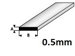 Strip  0,5 x 3,0mm  408-55 (1 Meter)