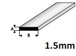 Strip  1,5 x 2,0mm  410-51 (1 Metre)