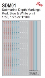 Draught mark "SUB-MARINE" 1:50