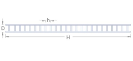 Houten Ladder 1:35 - 14 x 160mm - 2x (P 007 14160)