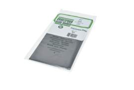 Zwarte kunststof Plaat 0,75mm_2st. (9514)