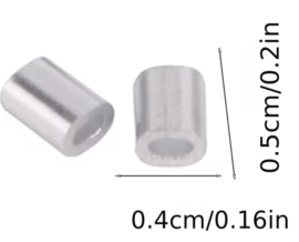 Touw/Draad KLEM Alu. 1,2mm (MSN)