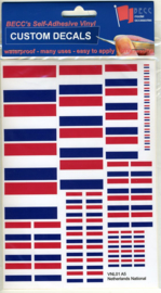 Set Vinyl stickers "NL flags" (VNL01)