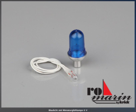 ø8.8 x 19mm Blauwe Zwaailamp 6V (Ro-1648)