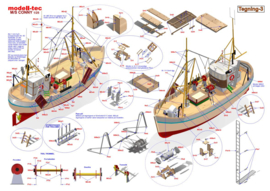 Fishing Boat "MS CONNY" 1:25  (TRK-0100)