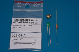 ø4 x 5,7mm hoog "GROEN" Led (MSN 022 04)