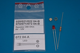 ø4 x 6mm hoog "ROOD" Led (MSN 071 04)