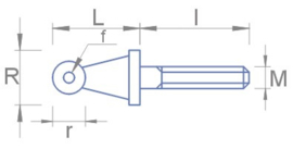 20 pieces railing point ø1,0mm - 1 gauge (P 075 20)