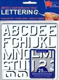 Number / Letter sheet*Pen US*  height 25 MM