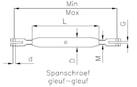 Spanschroef 17mm (5298/17)