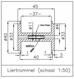 MSN 100 220 "LIERTROMMEL" schaal 1:50