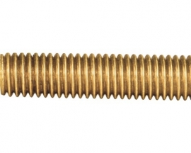 AE7732-89  Brass thread end M2,5  (1 Metre)