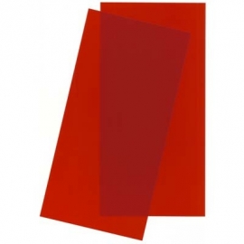 PVC plate red  "EVERGREEN 9901"