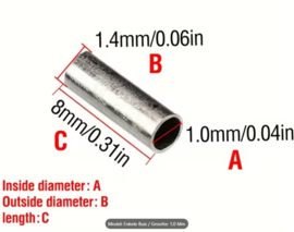 Touw/Draad KLEM 1,0mm (MSN)