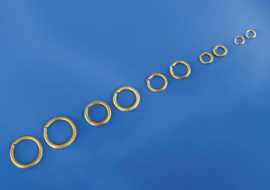 Brass rings ø2mm - 100 pieces (832780)