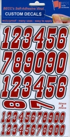 Numbers Pack MNP 1 *red*  height 25 & 50MM