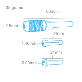 Drill head ADAPTOR - 0 until 2,5mm (MCR-PPV4012/S)