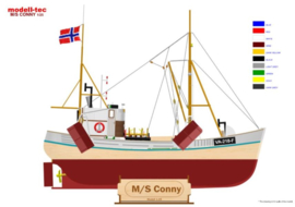 Fishing Boat "MS CONNY" 1:25  (TRK-0100)