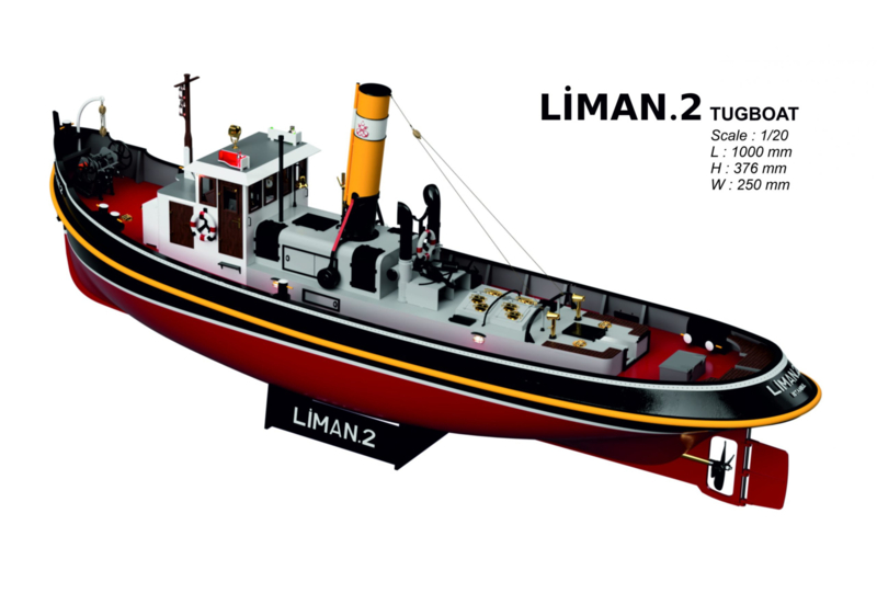 Nederlandse Sleepboot "LIMAN 2" 1:20 (TRK-124)
