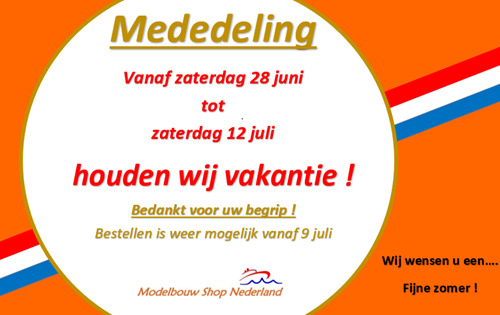 Gesloten i.v.m. Vakantie ! Gesloten i.v.m. Vakantie !