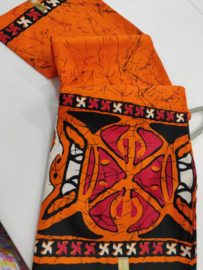 Afrikaanse Batik - Orange Sparkle