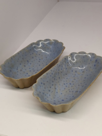 Set van 2 tapas schaaltjes - Dotted Light Blue