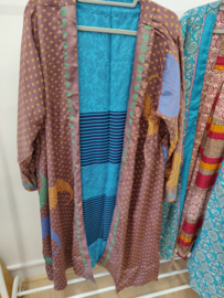 Kimono - 100% zijde - omkeerbaar ( nr5) lengte 100cm
