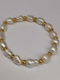 Parelarmband "Pearls 'n Gold"