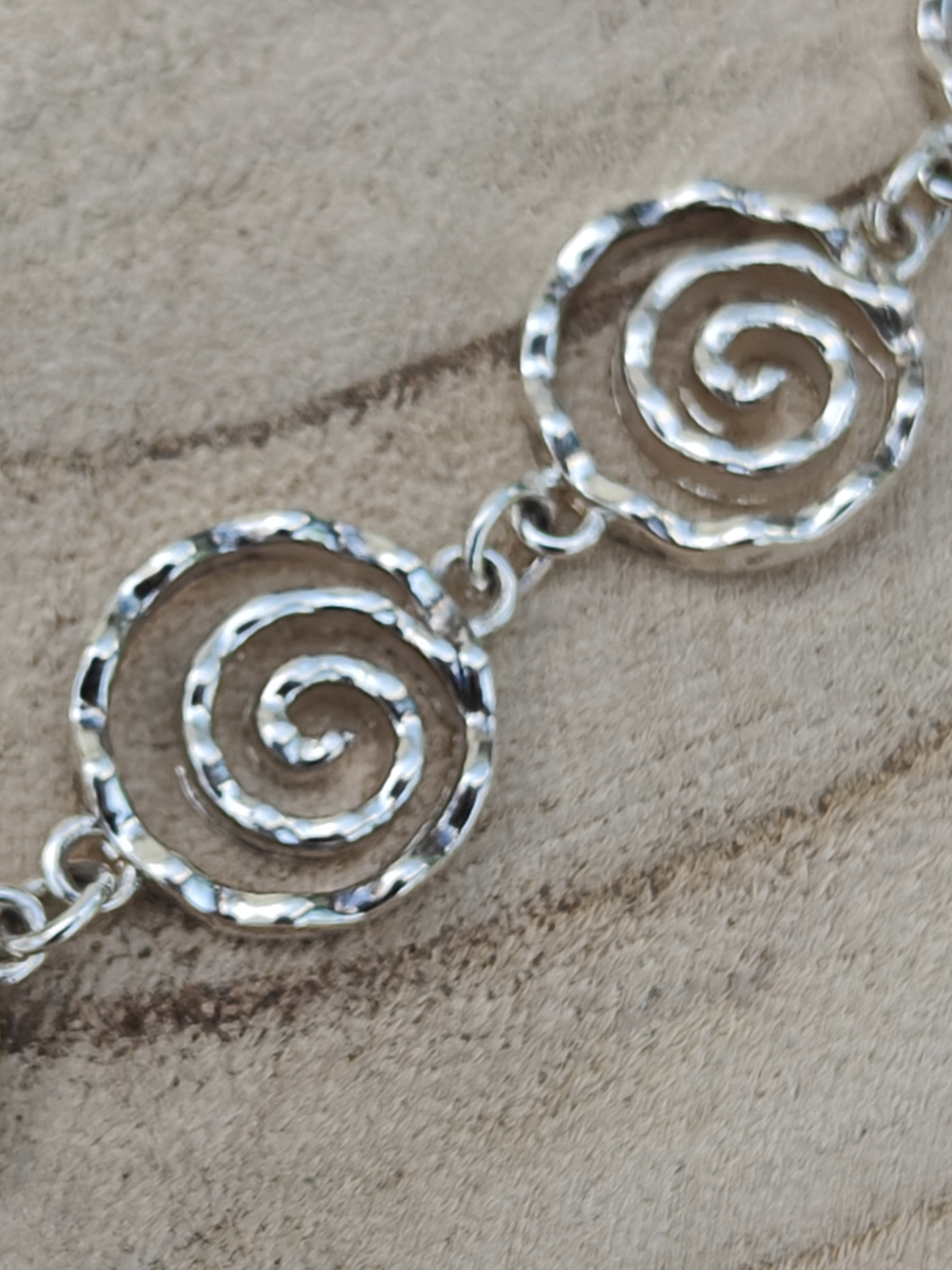 Armband in zilver "tornado" GEEN handwerk