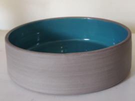 Turquoise keramiek : Ovenschotel  17cm diameter en 5 cm hoog