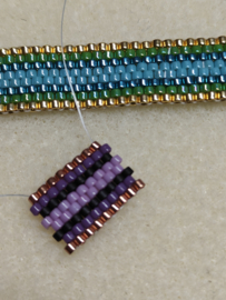 Armband maken met Japanse Miyuki kraaltjes voor beginners maandag 22 september van 18:30 tot 21 uur - Materiaal inbegrepen, all in prijs.