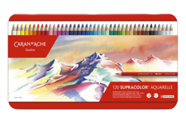 Blik met 120 kleur/aquarelpotloden SUPRACOLOR SOFT - artist kwaliteit