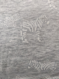 Alpenfleece/jogging - Zebra's - per 10 cm