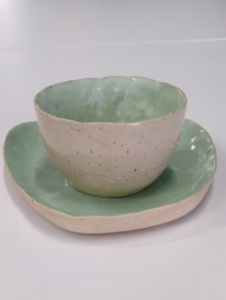 Workshop  2 kopjes en 2 schoteltjes in keramiek -donderdag 17 december van 19 tot 21:30 uur