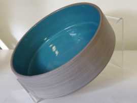 Turquoise keramiek : Ovenschotel  17cm diameter en 5 cm hoog