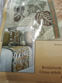 Voorgeschilderd pakket tapijt in kruissteek "berkenbomen" 75 x 50 cm