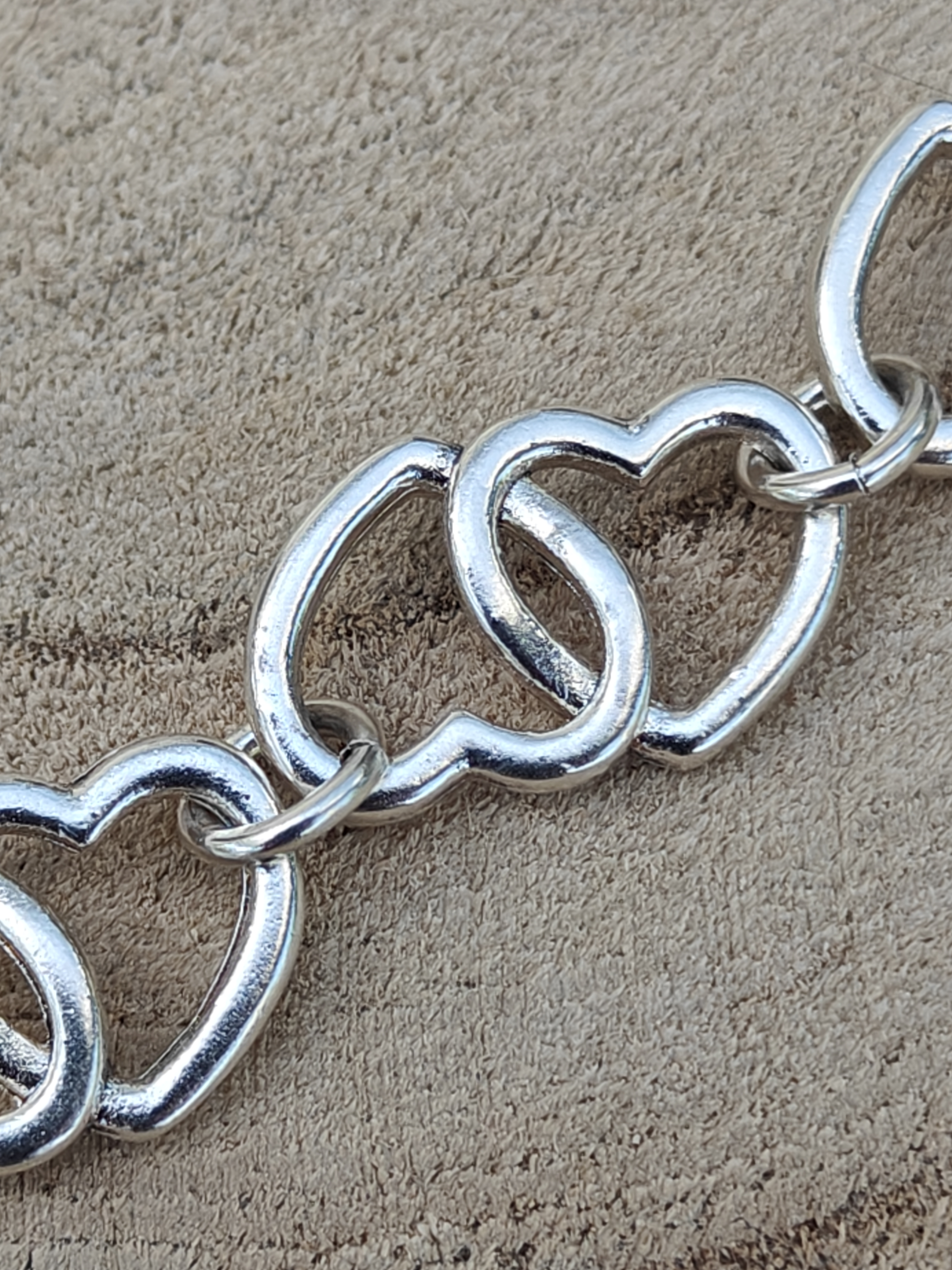 Armband in zilver "double in love" GEEN handwerk