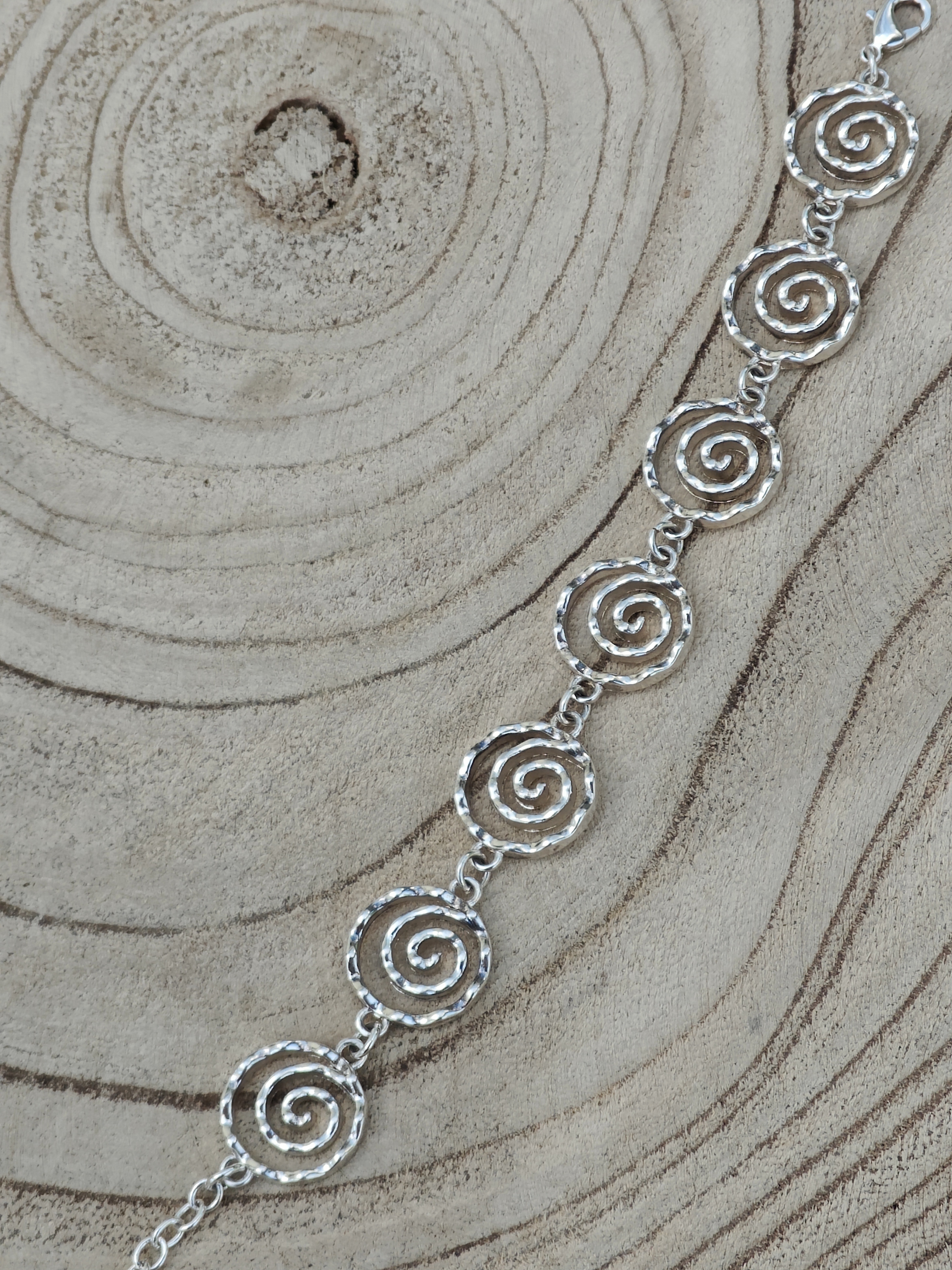 Armband in zilver "tornado" GEEN handwerk